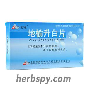 Di Yu Sheng Bai Tablet for leukopenia or thrombocytopenia